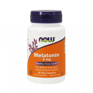 Now Melatonin 5mg 60 Veg Capsules