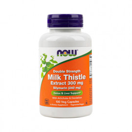 Now Milk Thistle Extract 300mg Silymarin (240mg) 100 Veg Capsules