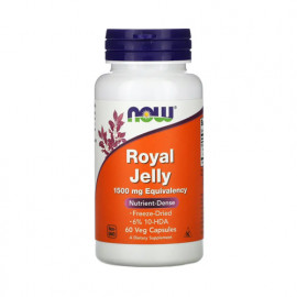 Now Royal Jelly 1500mg 60 Veg Capsules