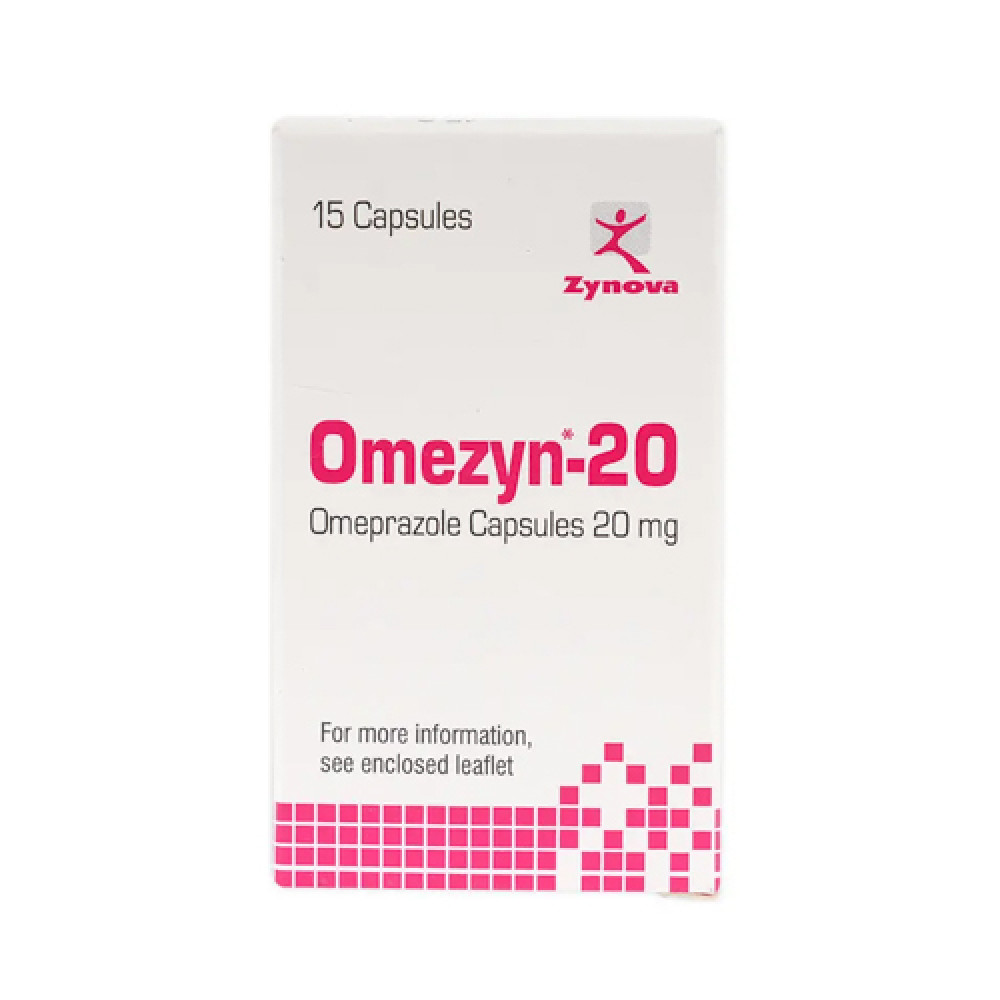 Omezyn 20mg 15 Capsules
