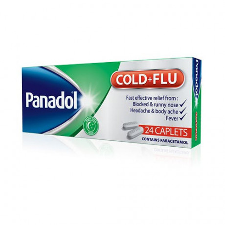 Panadol Cold & Flu 24 Caplets - Green