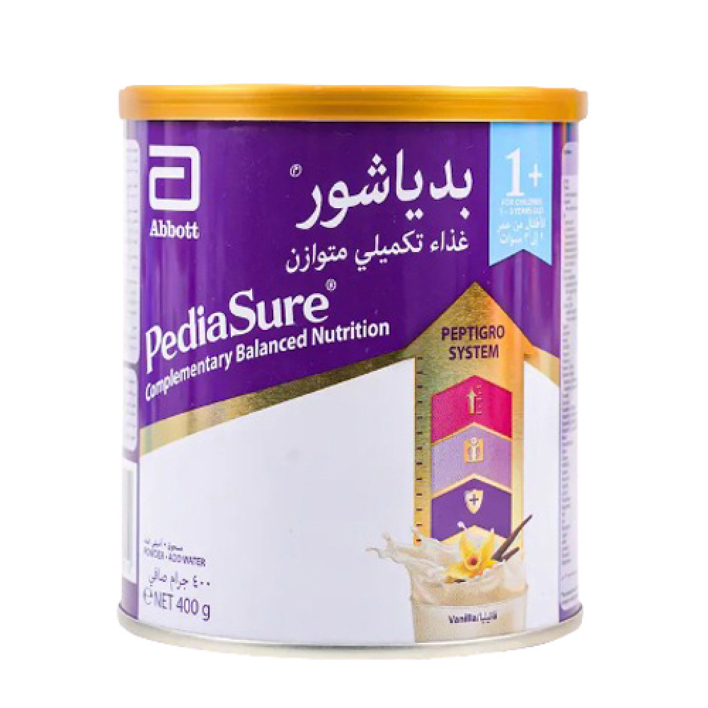 PEDIASURE PEPTIGRO 1+ (1-3Y)VANILLA POWDER 400GM