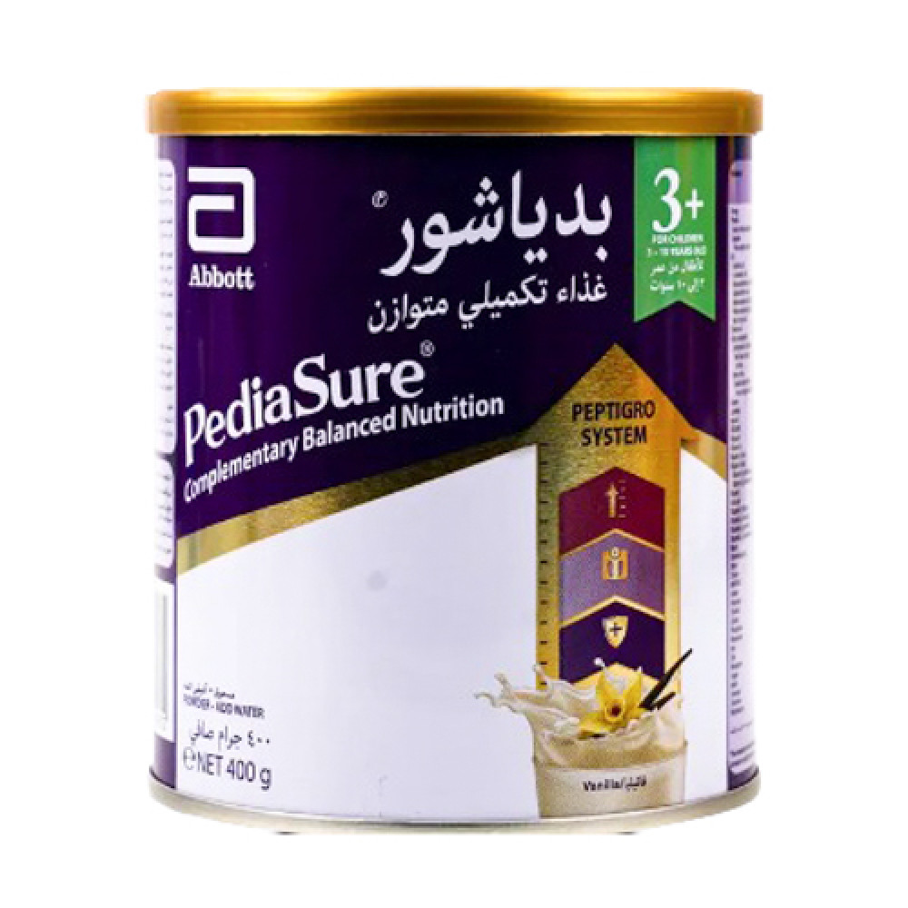 PEDIASURE PEPTIGRO 3+ (3-10Y) VANILLA POWDER 400GM