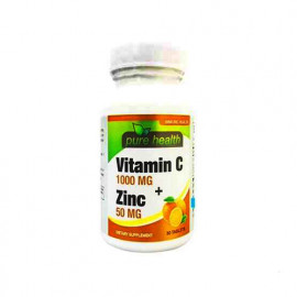 Pure Health Vitamin C 1000mg + Zinc 50mg 30 Tablets