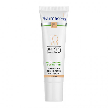 Pharmaceris F Mineral Mattifying Fluid Dermo-Foundation Spf 30 - 10 Light 30ml