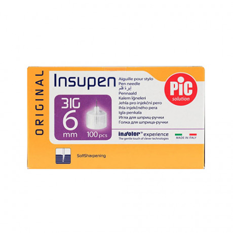 Pic Insupen Pen Needles 6mmx31G 100 Pcs
