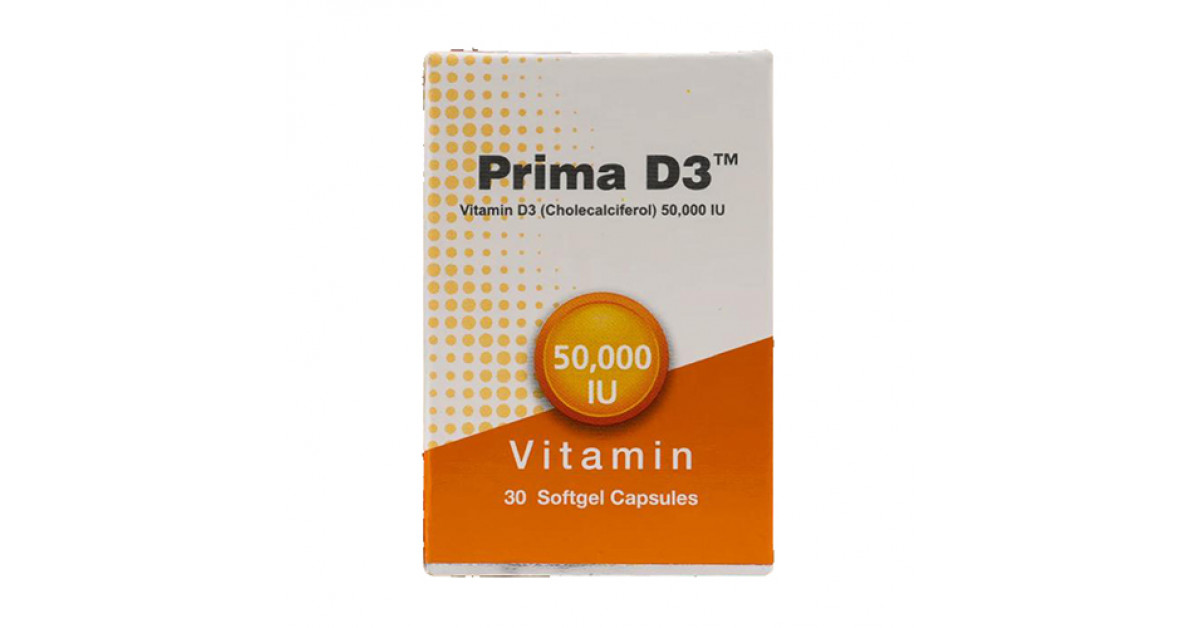 Prima Vitamin D3 50,000 IU 30 Softgel Capsules