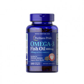 Puritans Pride Omega-3 Fish Oil 1000mg 100 Softgels