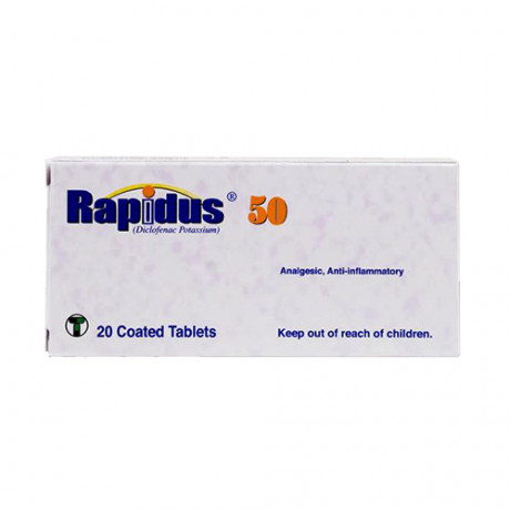 Rapidus 50mg 20 Tablets