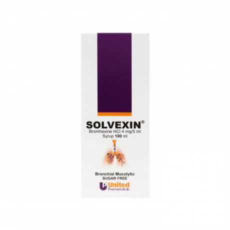 Solvexin Syrup 4mg/5ml 100ml