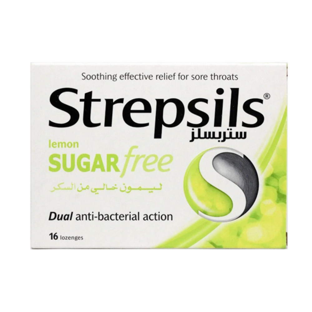 STREPSILS LEMON SUGAR FREE 16 LOZENGES
