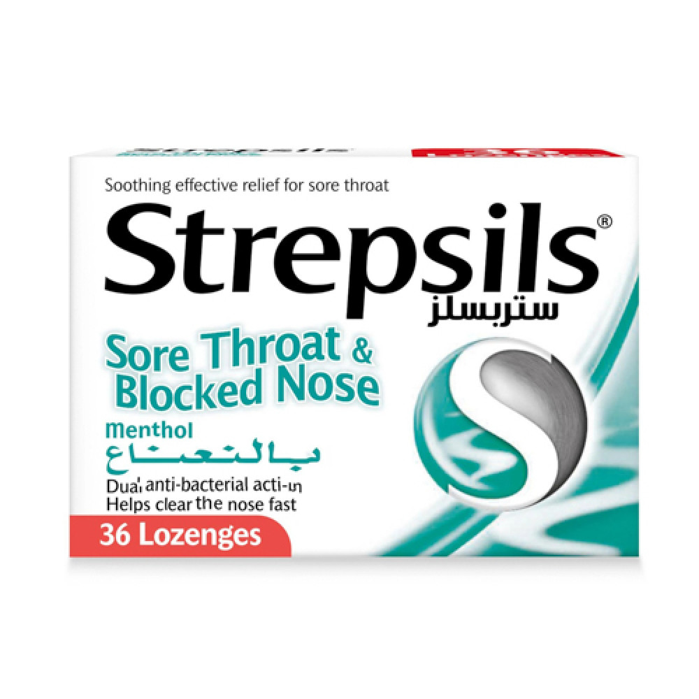 STREPSILS MENTHOL(BLOCK NOSE) 36 LOZENGES