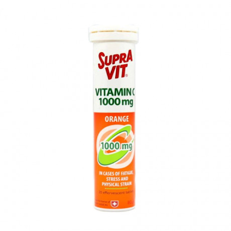 Supravit Vit.C 1000mg (Orange) 20 Tablets