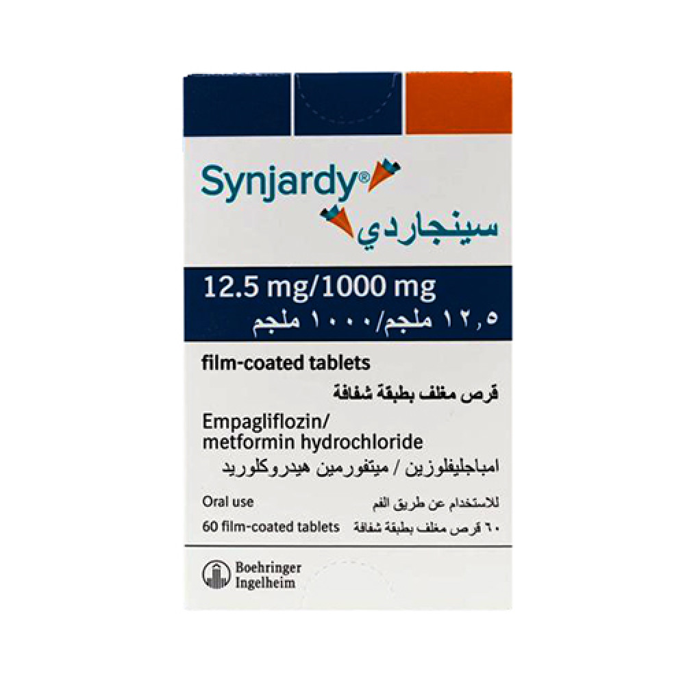 Synjardy 12.5mg/1000mg 60 Tablets