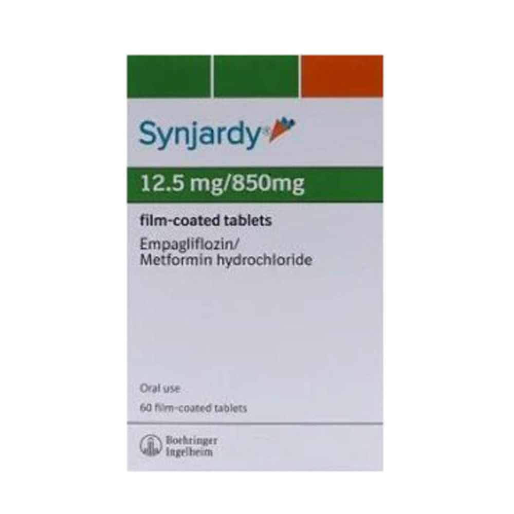 Synjardy 12.5mg/850mg 60 Tablets