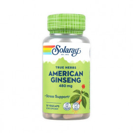Solaray American Ginseng 480mg 50 Veg Capsules