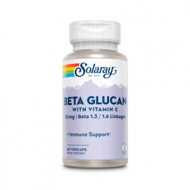 Solaray Beta Glucan + Vitamin C 10mg 60 Veg Capsules