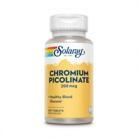 Solaray Chromium Picolinate 200mcg 200 Tablets
