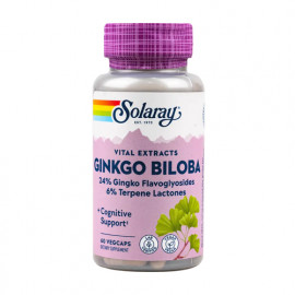 Solaray Ginkgo Biloba + Cognitive Support 60 Veg Capsules