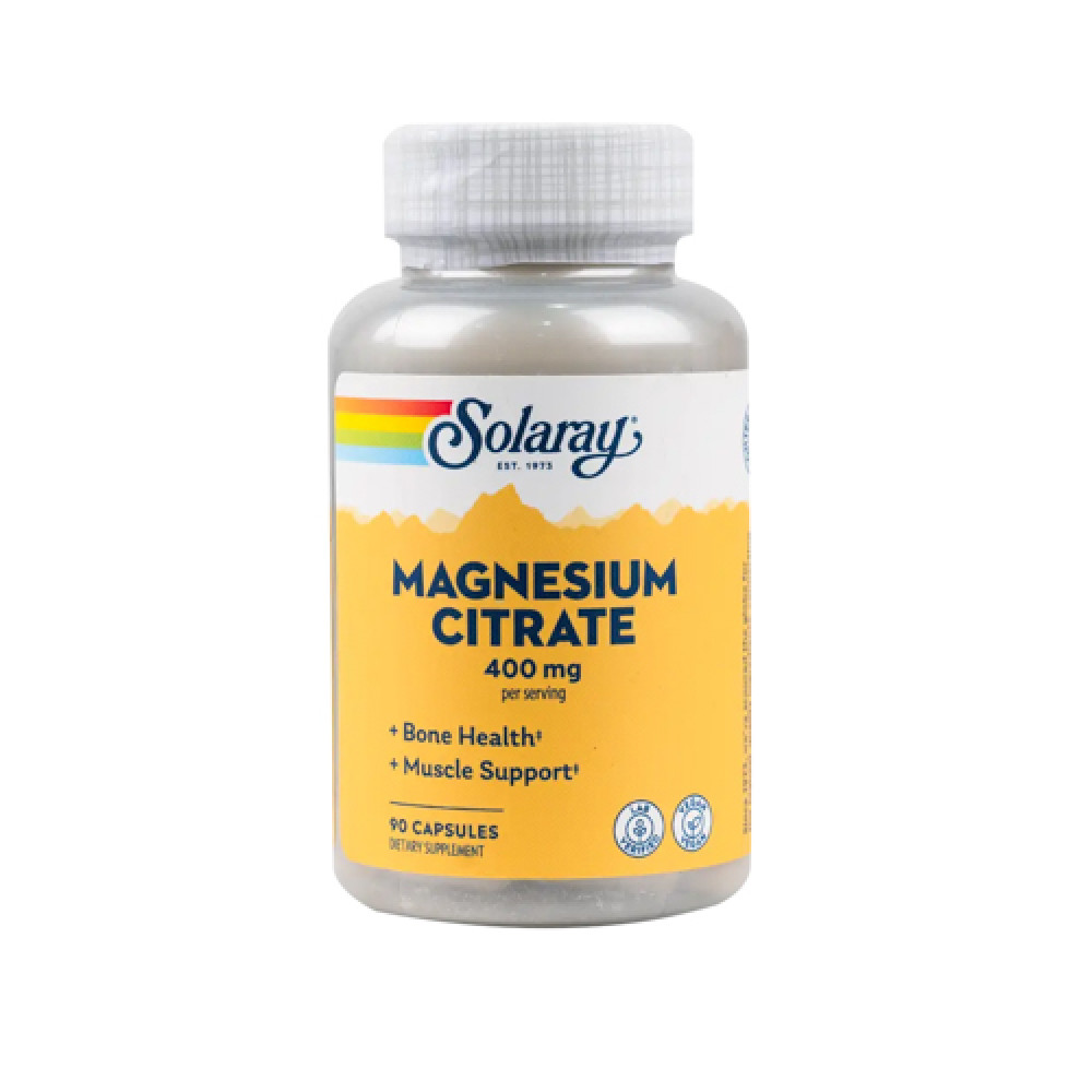 Solaray Magnesium Citrate 400mg 90 Capsules