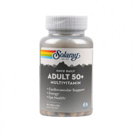 Solaray Once Daily Adult 50+ Multivitamin 90 Veg Capsules