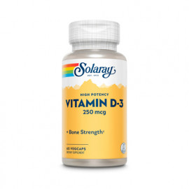 Solaray Vitamin D3 250mcg 60 Veg Capsules