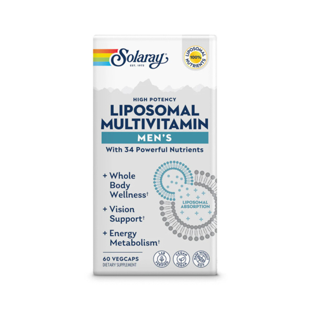 Solaray liposomal MultiVitamin Men's 60 Veg Capsules