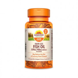 Sundown Fish Oil 1290mg – 900mg Omega 3 – 72 Softgels
