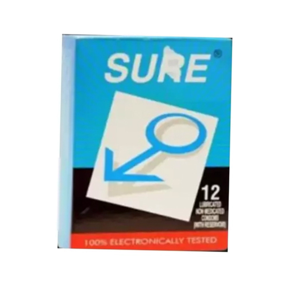 Sure Condom Plain 12 Pcs