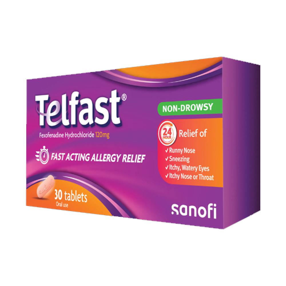 Telfast 120mg 30 Tablets 