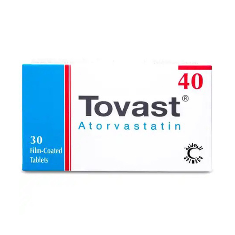 Tovast 40mg 30 Tablets