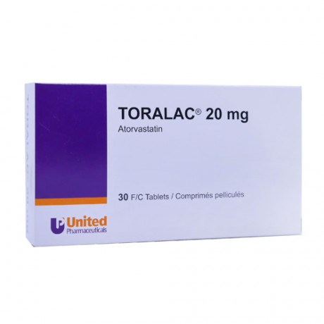 Toralac 20mg 30 Tablets