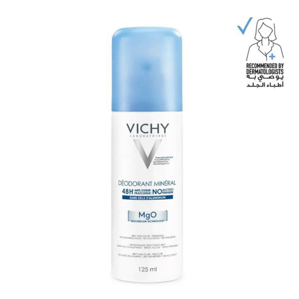 VICHY DEODORANT MINERAL MGO SPRAY 125ML