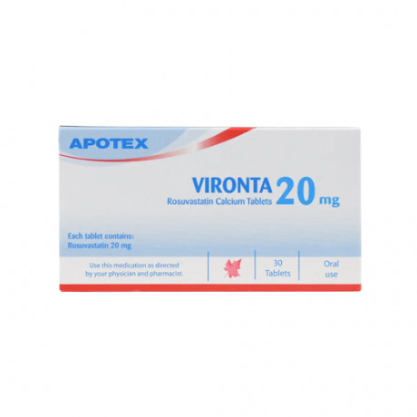 Vironta Rosuvastatin Calcium 20mg 30 Tablets