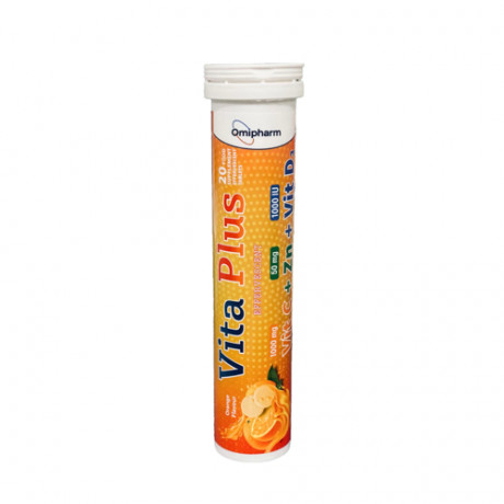 Vita Plus Vit C+ Zinc + Vit D3 20 Effervescent