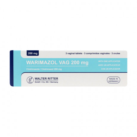 Warimazol Vaginal 200mg 3 Tablets