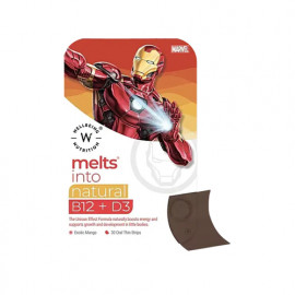 Wellbeing Melts Into Kids Natural B12 + D3 30 Strips - Boys (Exotic Mango)