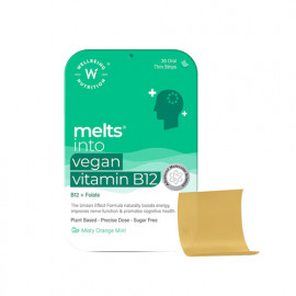 Wellbeing Melts Into Vegan Vitamin B12 Misty Orange Mint 30 Strips