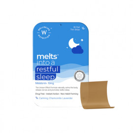 Wellbeing Melts Into a Restful Sleep Melatonin 10mg 30 Strips