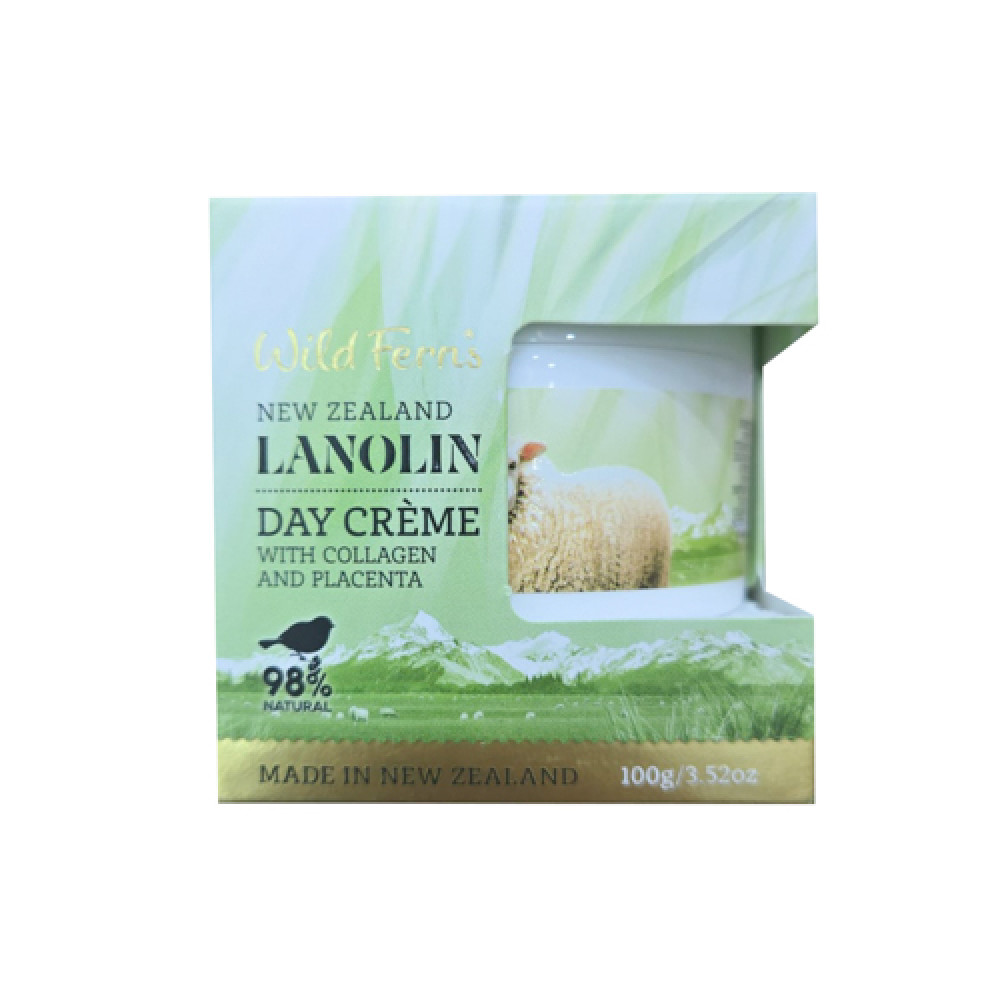Wild Ferns-Lanolin Day Creme with Collagen & Placenta 100gm