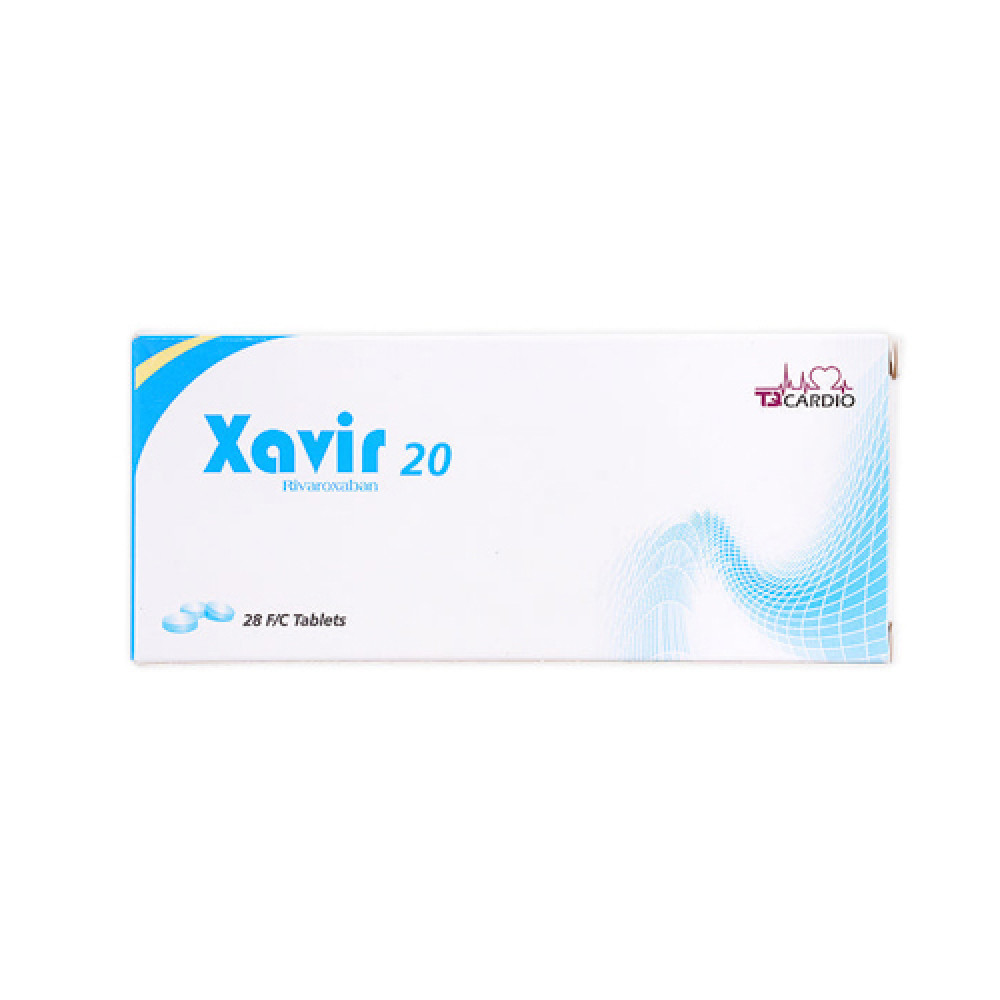 Xavir 20mg FC 28 Tablets