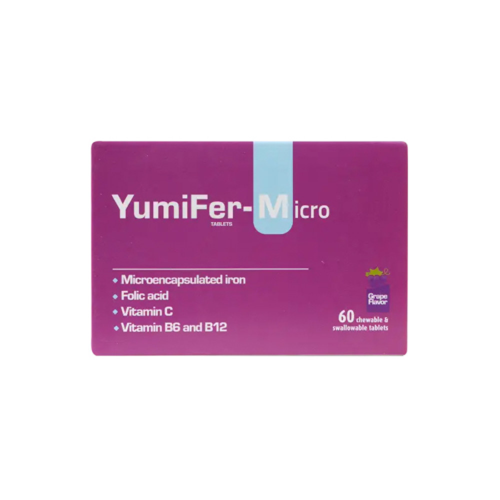 Yumifer Micro Grape Flavored 60 Chewable Tablets