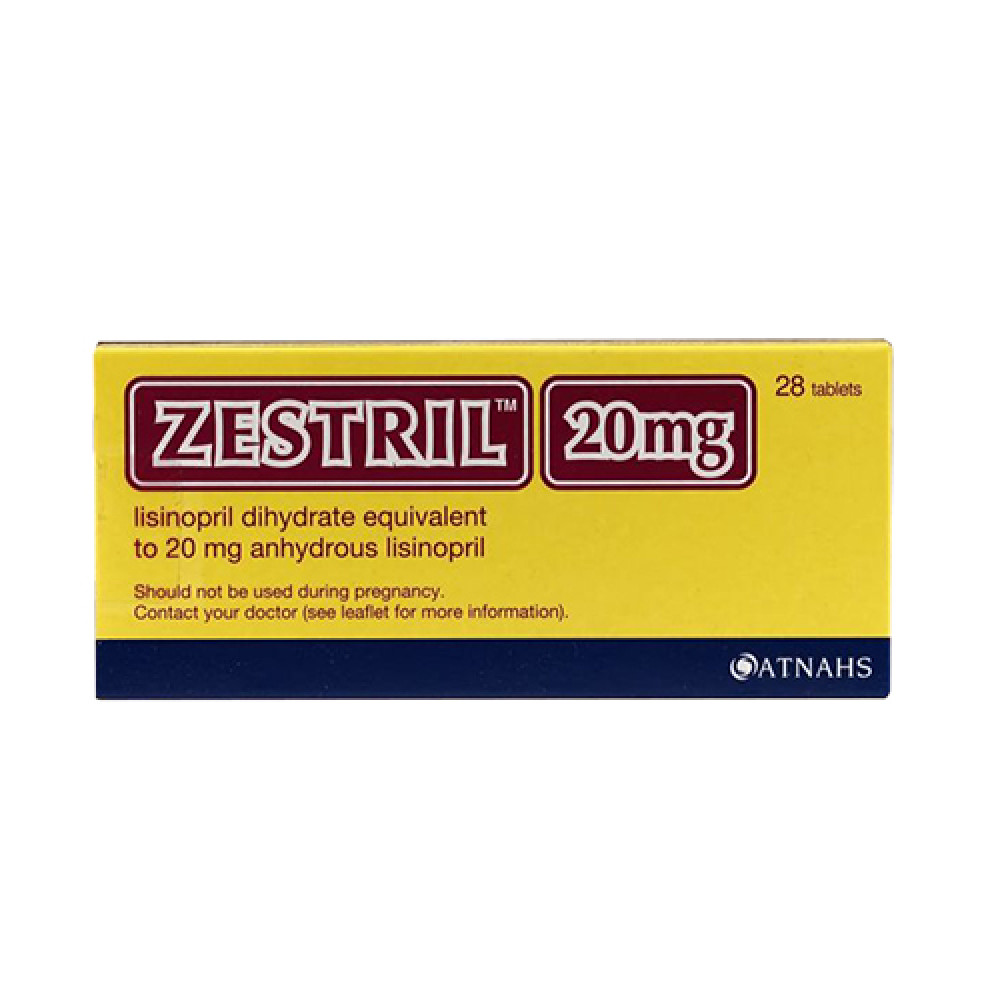 Zestril 20mg 28 Tablets