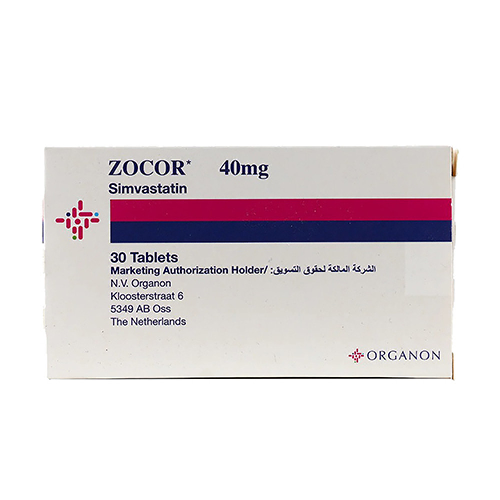 Zocor 40mg 30 Tablets