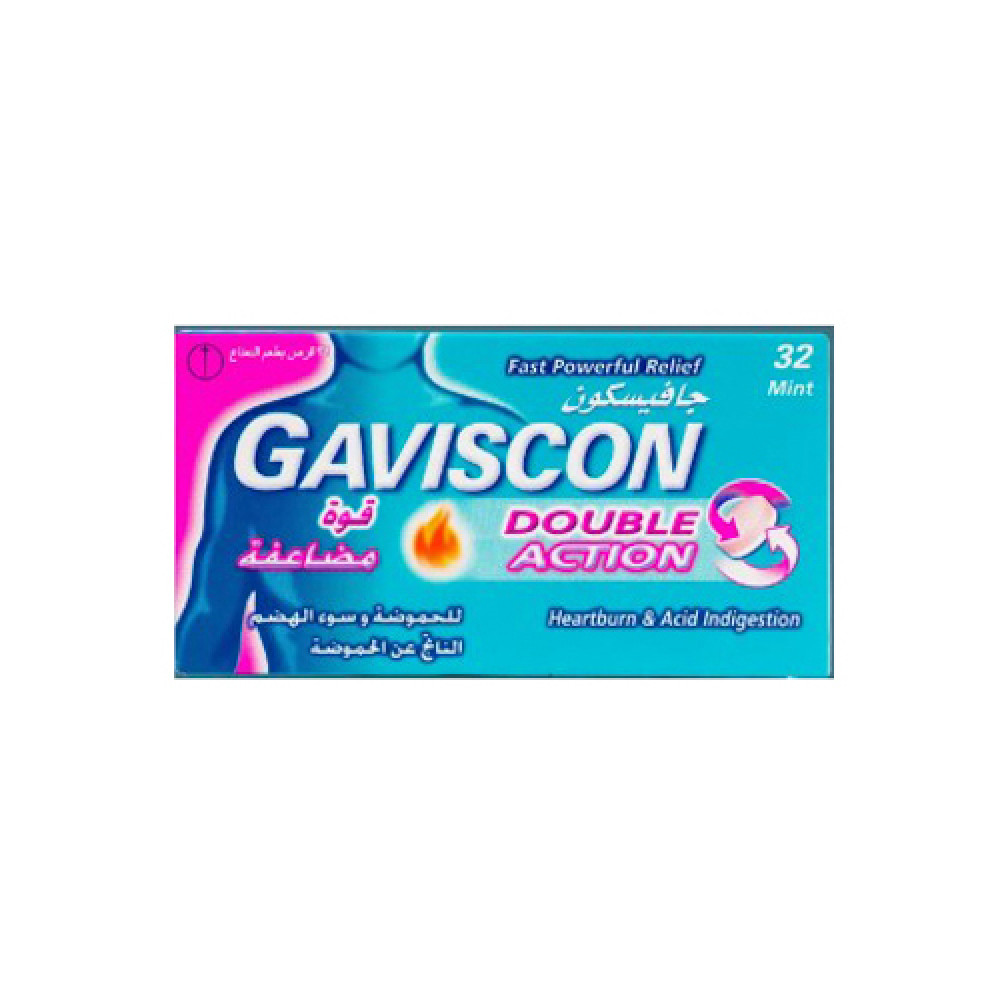Gaviscon Double Action Mint 32 Tablets