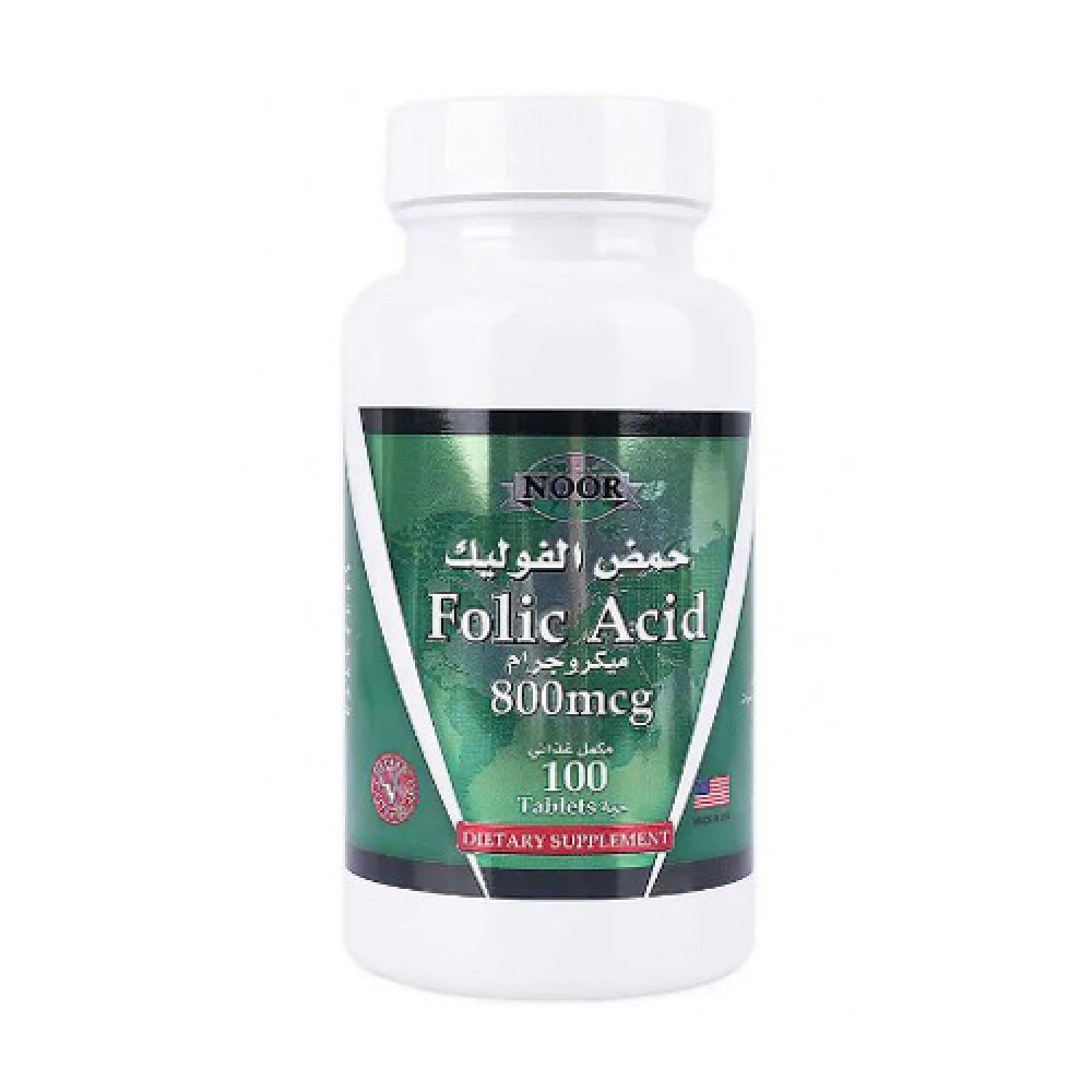 Noor Folic Acid 800Mcg 100 Tab