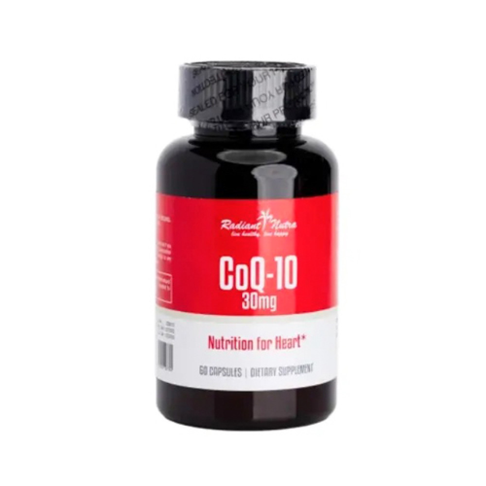 Co-Q-10  30mg 60 capsules -Radiant Nutra